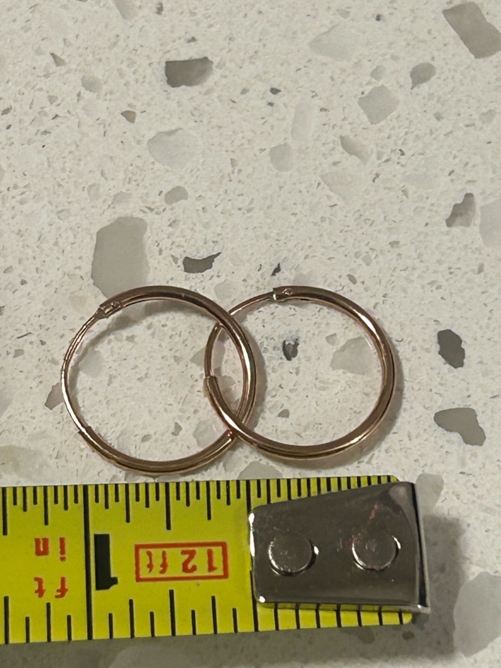Vintage Sterling 925 gold tone hoops ❣️ - Picture 3 of 6